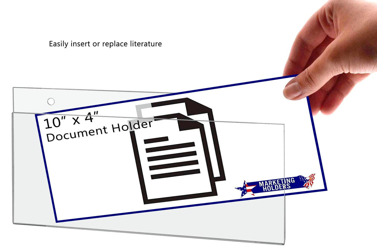 10"W x 4"H Wall Sign Holder with Hanging Hardware