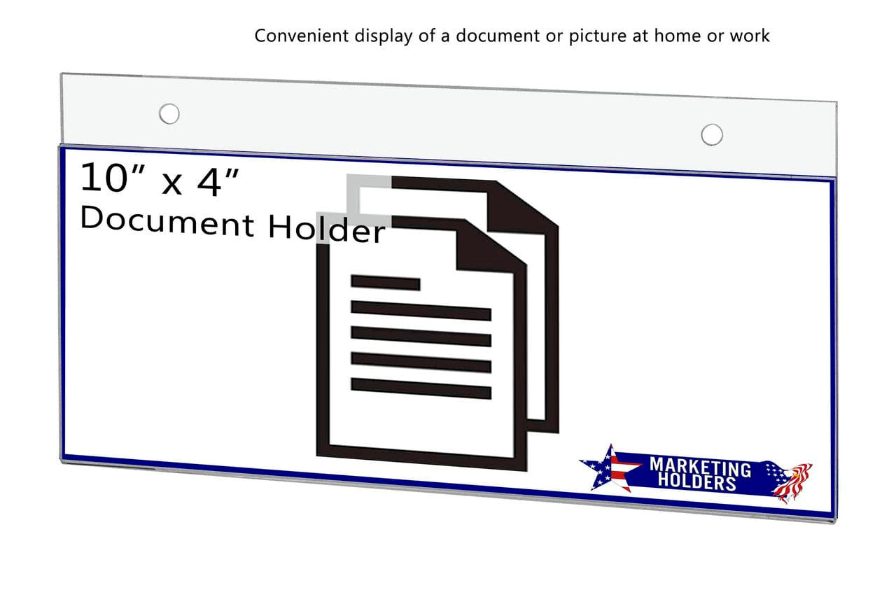 10"W x 4"H Wall Sign Holder with Hanging Hardware