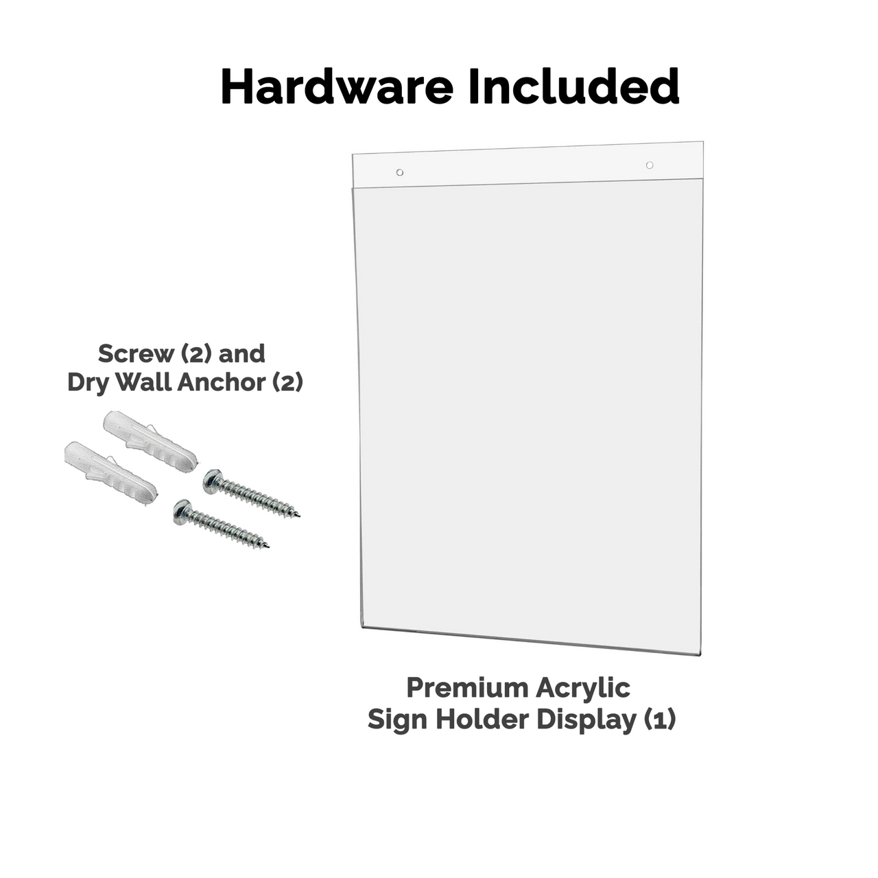 11"W x 14"H Wall Sign Holder with Hanging Hardware