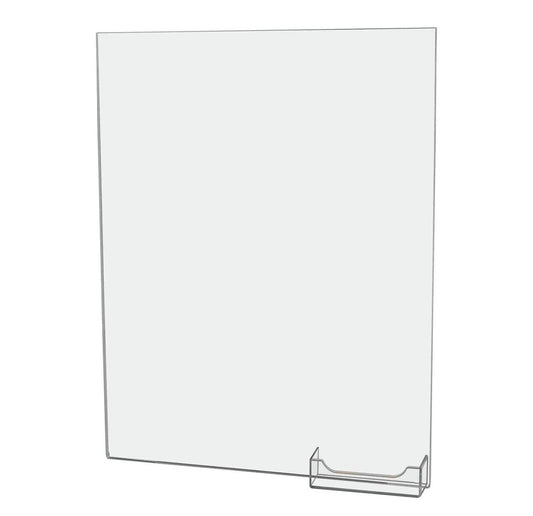 Sign Holder 11"W x 14"H Display Sleeve with Business Card Pocket