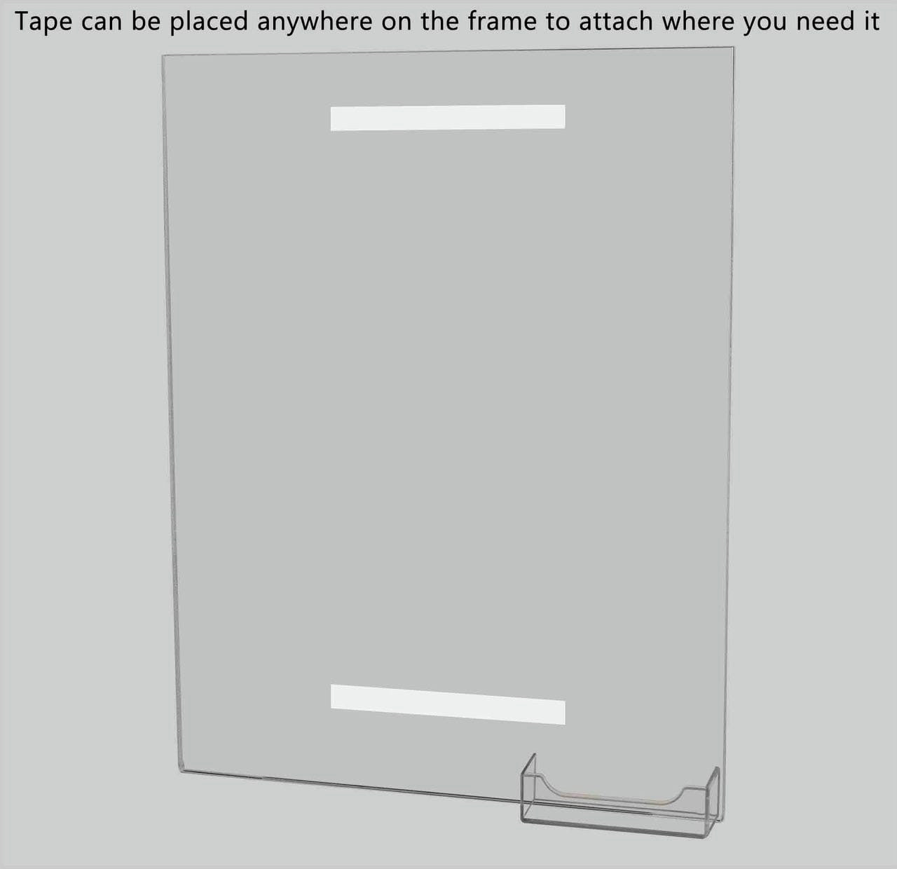 Sign Holder 11"W x 14"H Display Sleeve with Business Card Pocket