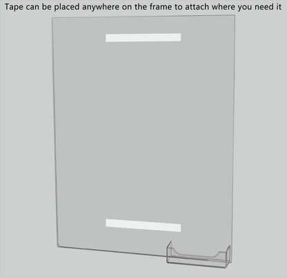 Sign Holder 11"W x 14"H Display Sleeve with Business Card Pocket