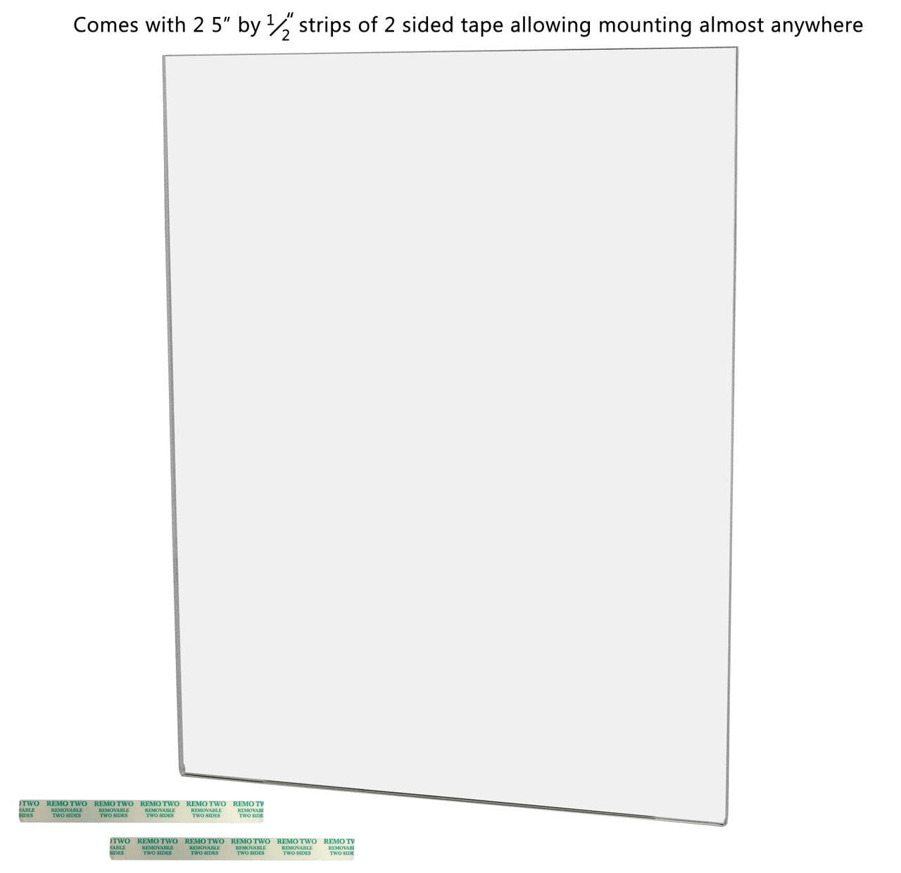 Sign Page Display included Eleven Inches Wide by Fourteen Inches High