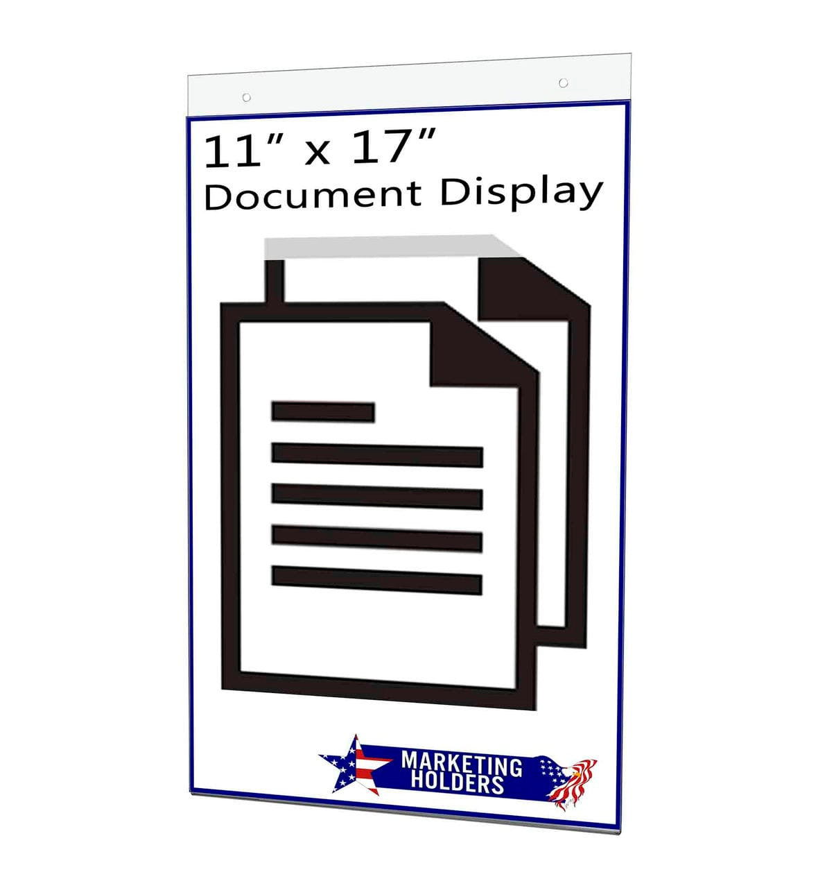 11"W x 17"H Wall Sign Holder with Hanging Hardware