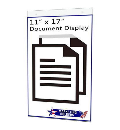 11"W x 17"H Wall Sign Holder with Hanging Hardware