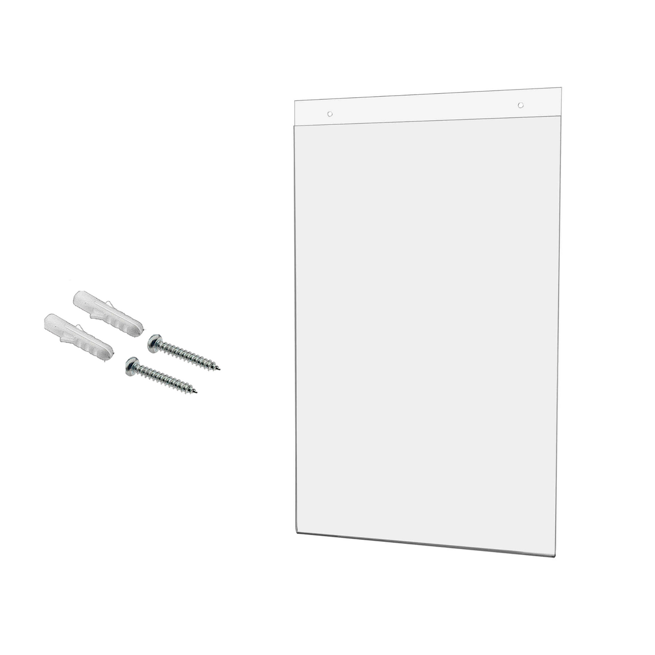 11"W x 17"H Wall Sign Holder with Hanging Hardware