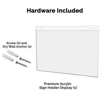 17"W x 11"H Wall Sign Holder with Hanging Hardware