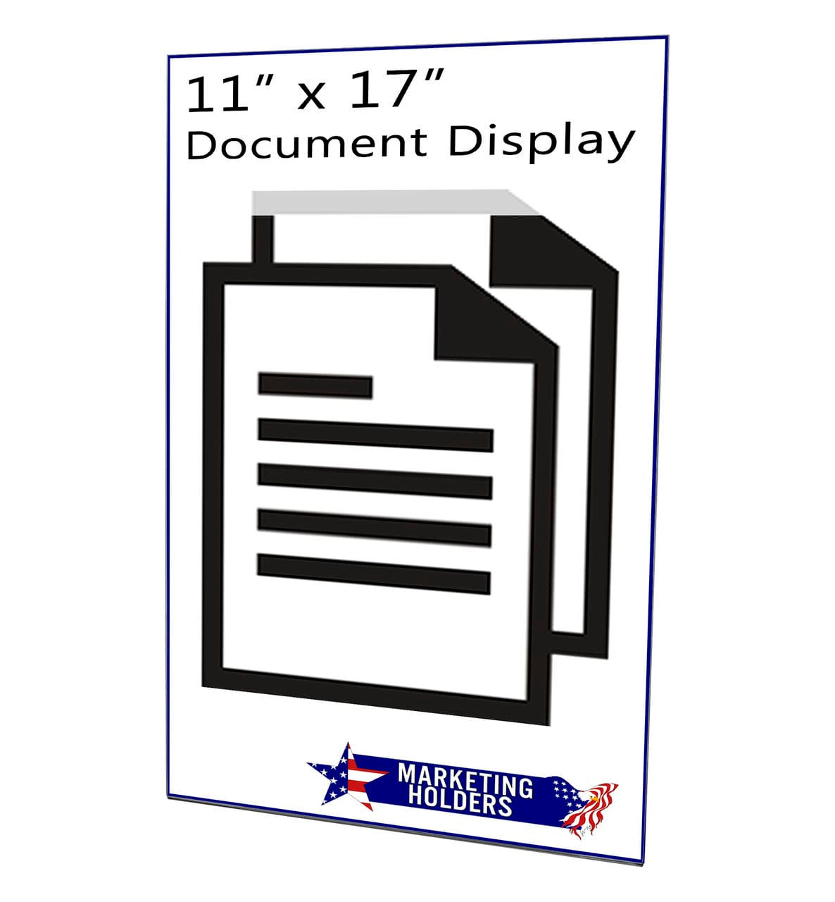 11"W x 17"H Wall Sign Holder with Double Sided Tape