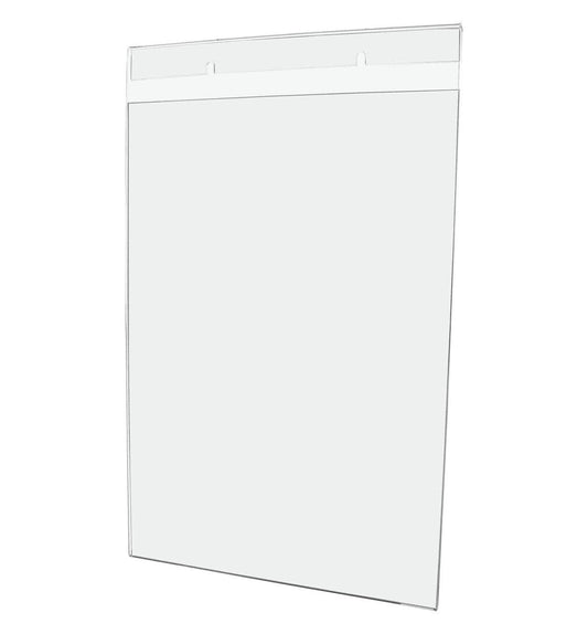 Sign Display Sleeve 11"W x 17"H Poster Holder with Notched Back