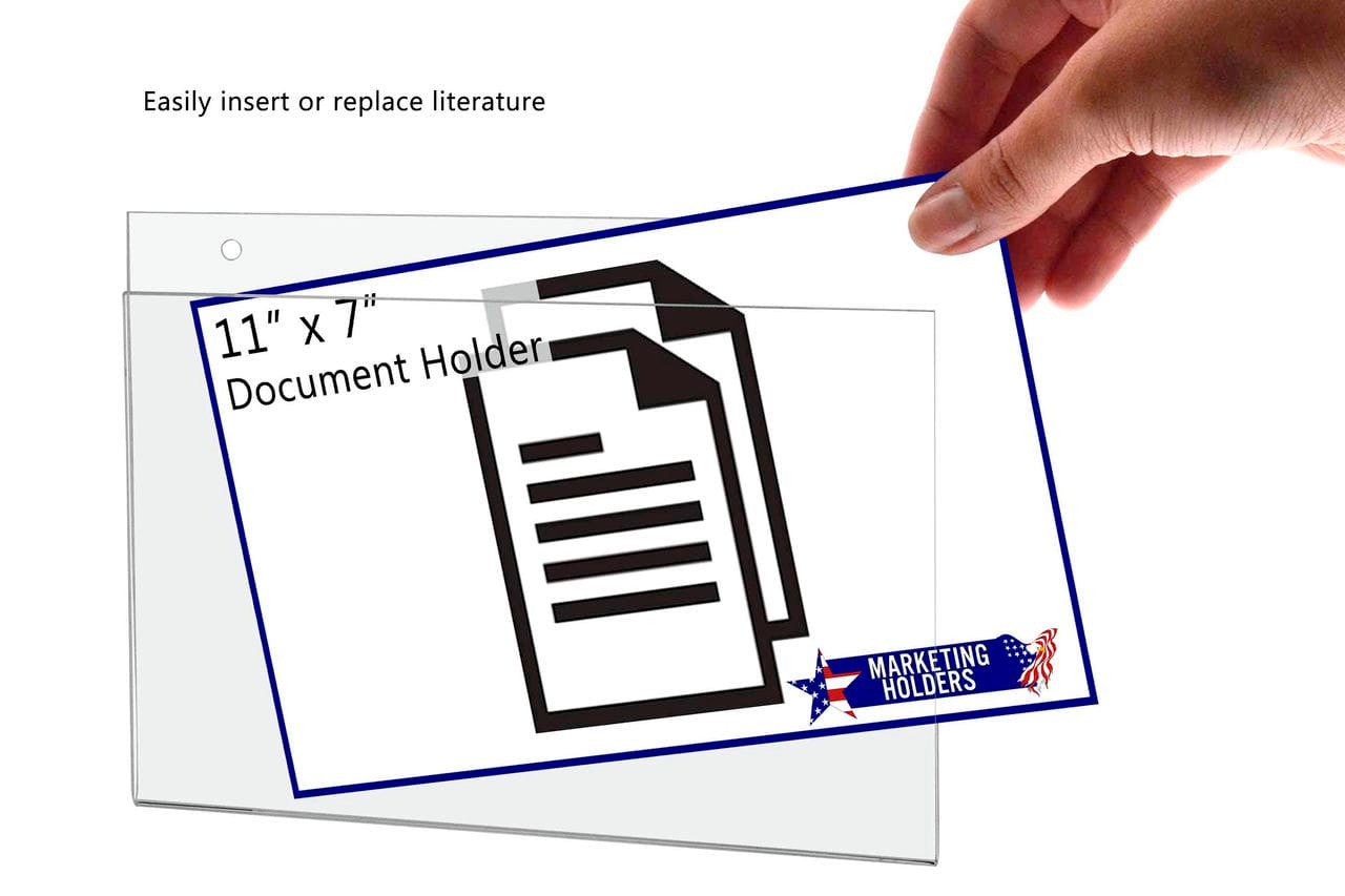 Literature holder sign