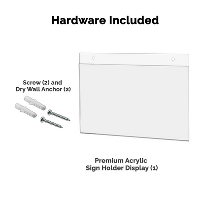 11"W x 7"H Wall Sign Holder with Hanging Hardware