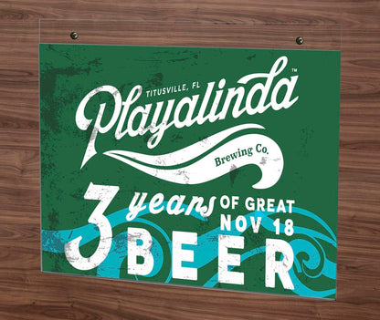 11"W x 8.5"H Wall Sign Holder with Hanging Hardware