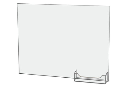 11"W x 8.5"H Wall Sign Holder with Business Card Pocket and Tape