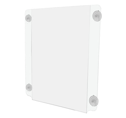12"W x 18"H Window Sign Holder Double Sided with Suction Cups
