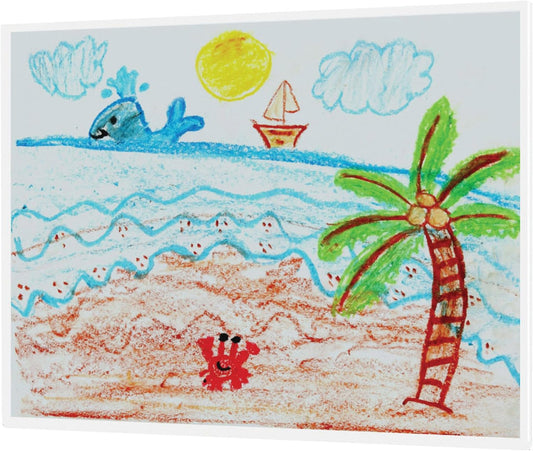 12"W x 9"H Wall Sign Holder with Double Sided Tape