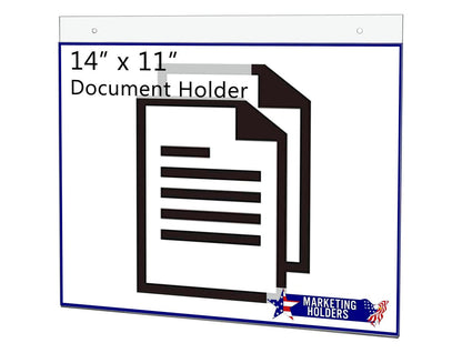 14"W x 11"H Wall Sign Holder with Hanging Hardware