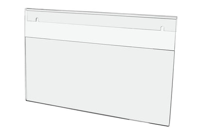 Sign Holder 14"W x 8.5"H Large Display Sleeve with Notched Back
