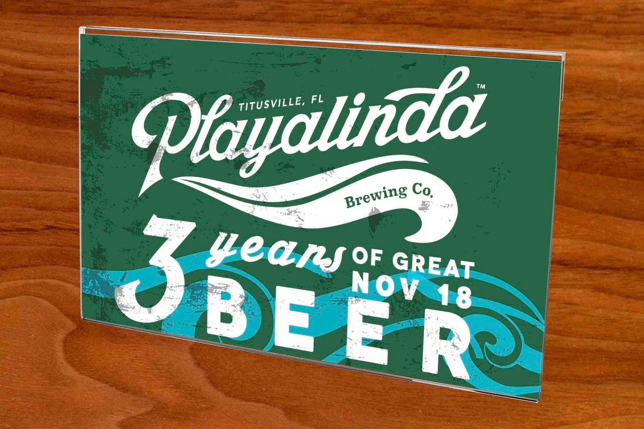 Sign Holder 14"W x 8.5"H Large Display Sleeve with Notched Back