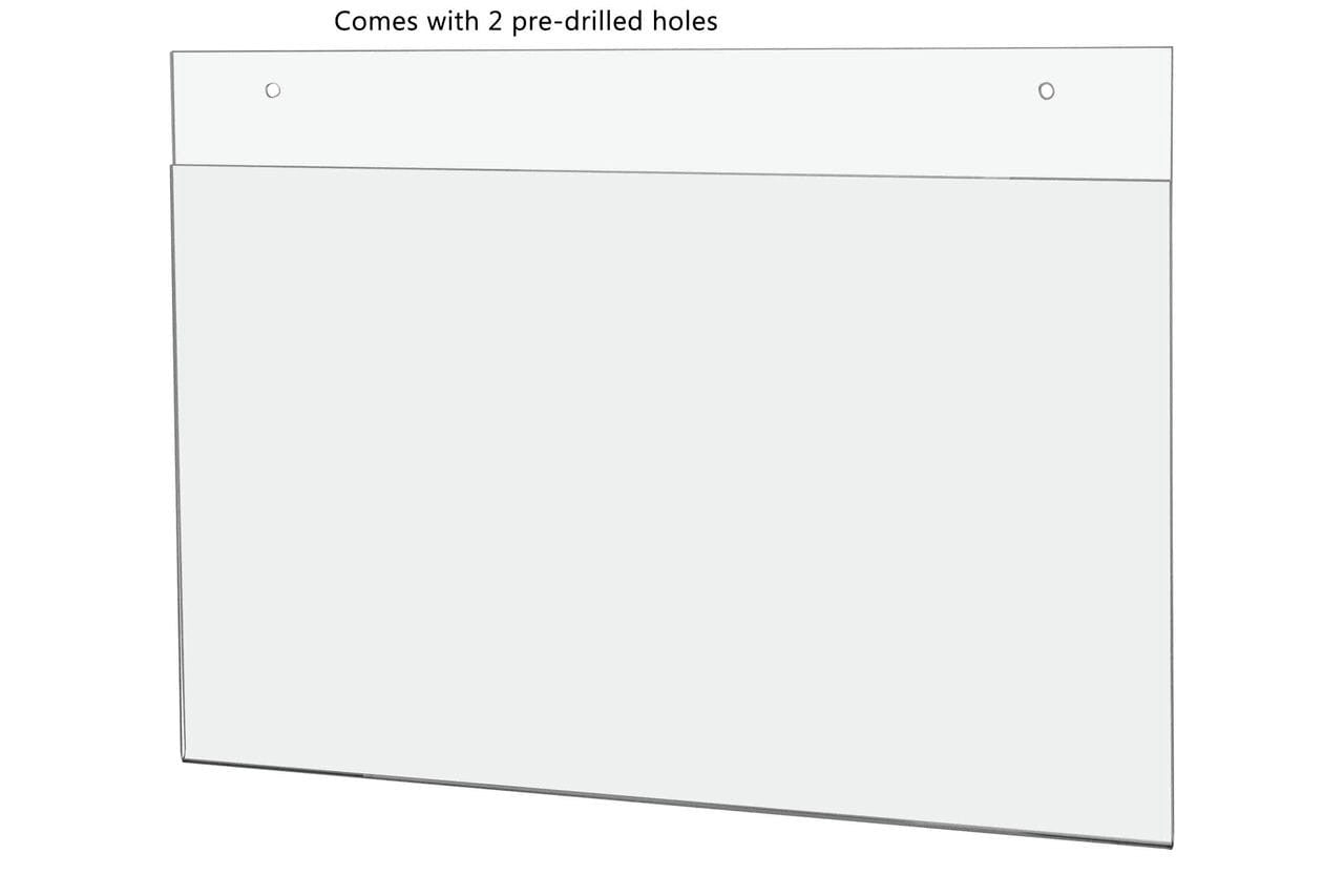Fourteen Inches Wide by Eight and a Half Inches High Horizontal Sign Holder