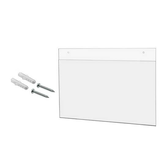 14"W x 8.5"H Wall Sign Holder with Hanging Hardware