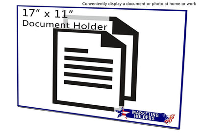 17"W x 11"H Wall Sign Holder with Double Sided Tape