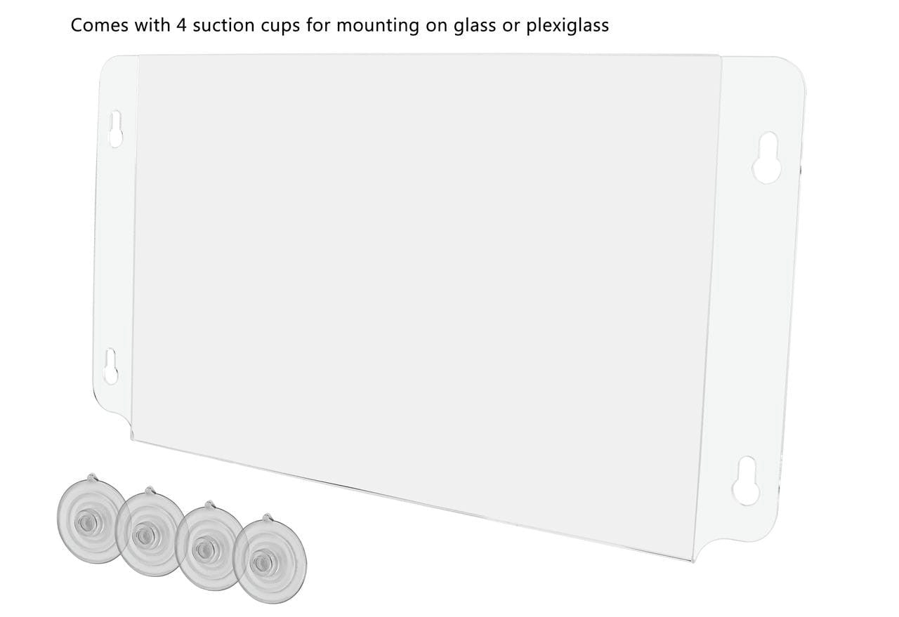 17"W x 11"H Window Poster Holder Double Sided with Suction Cups