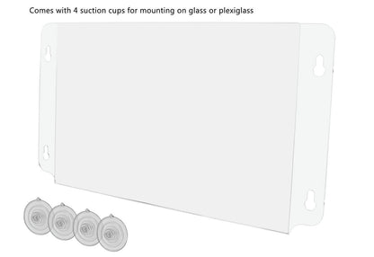 17"W x 11"H Window Poster Holder Double Sided with Suction Cups