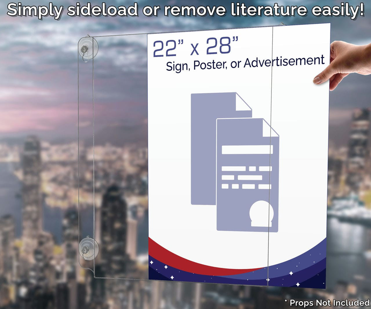 Suction Cup Window Sign Holder