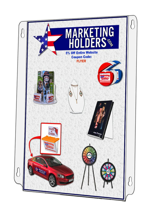 Twenty two inches by twenty eight inches high Window Sign Poster Holder with literature suction cups