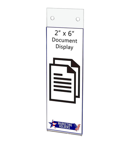 Two Inches Wide by Six Inches High Photo Booth Strip Frame Holder Wall literature displayed