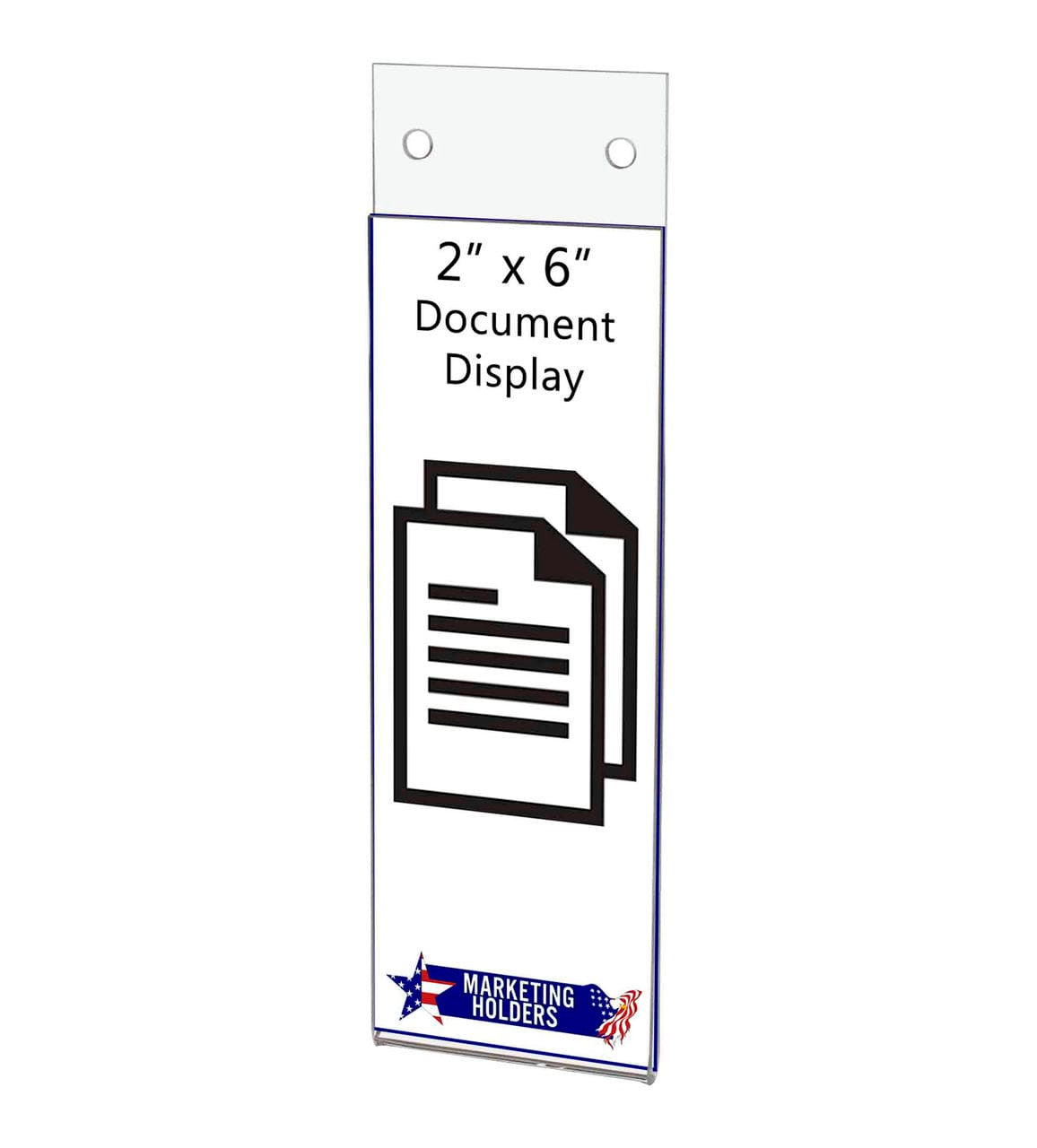 2"W x 6"H Photo Booth Strip Frame With Holes Sign Holder Display