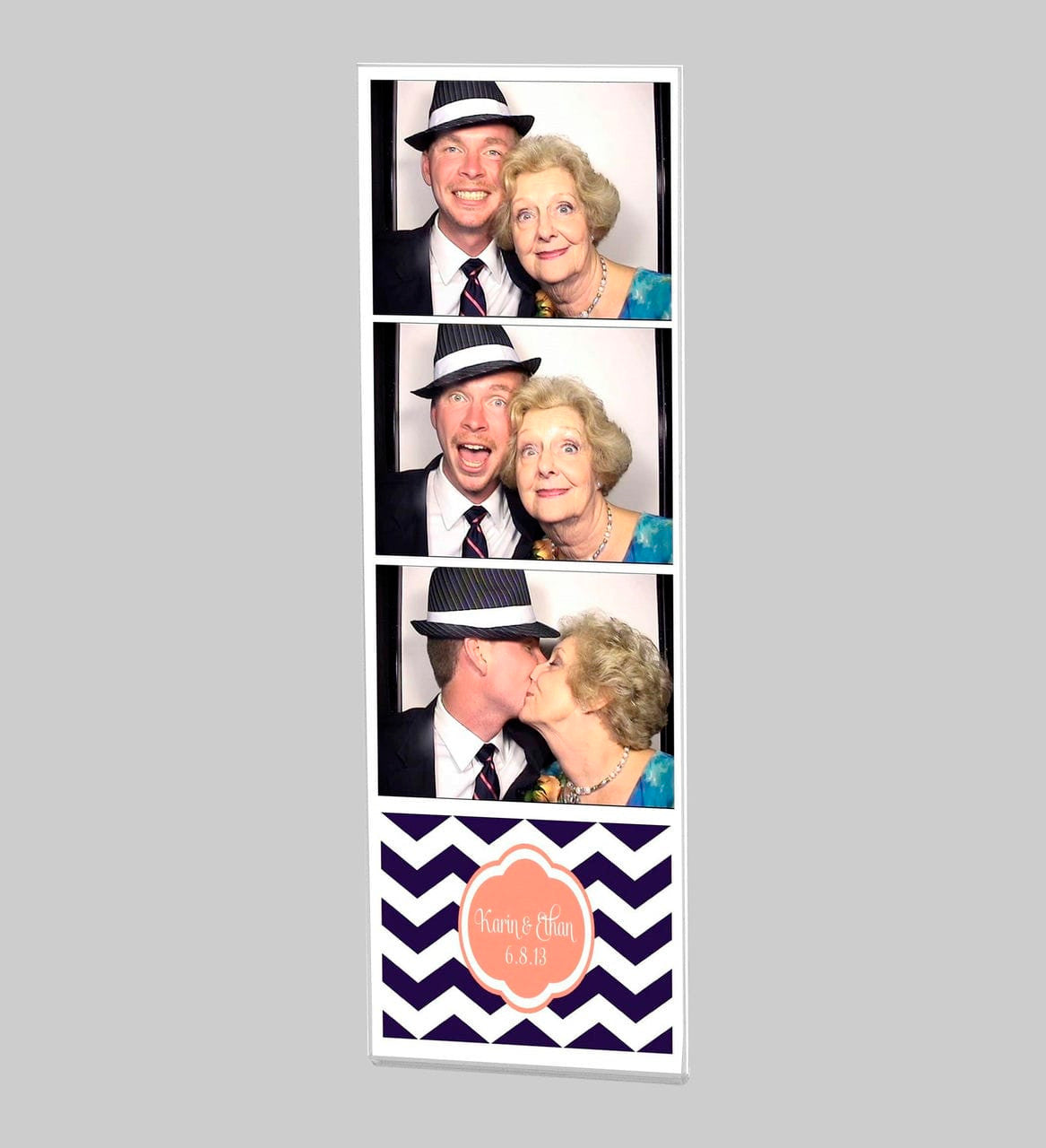 Photo Booth Strip Display 2"W x 6"H Vertical Small Sign Holder