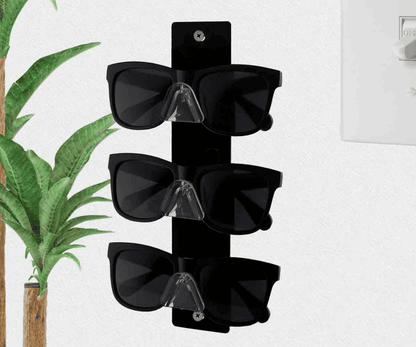 3 Pair Sunglasses Eyeglasses Display Safety Glasses Holder Wall