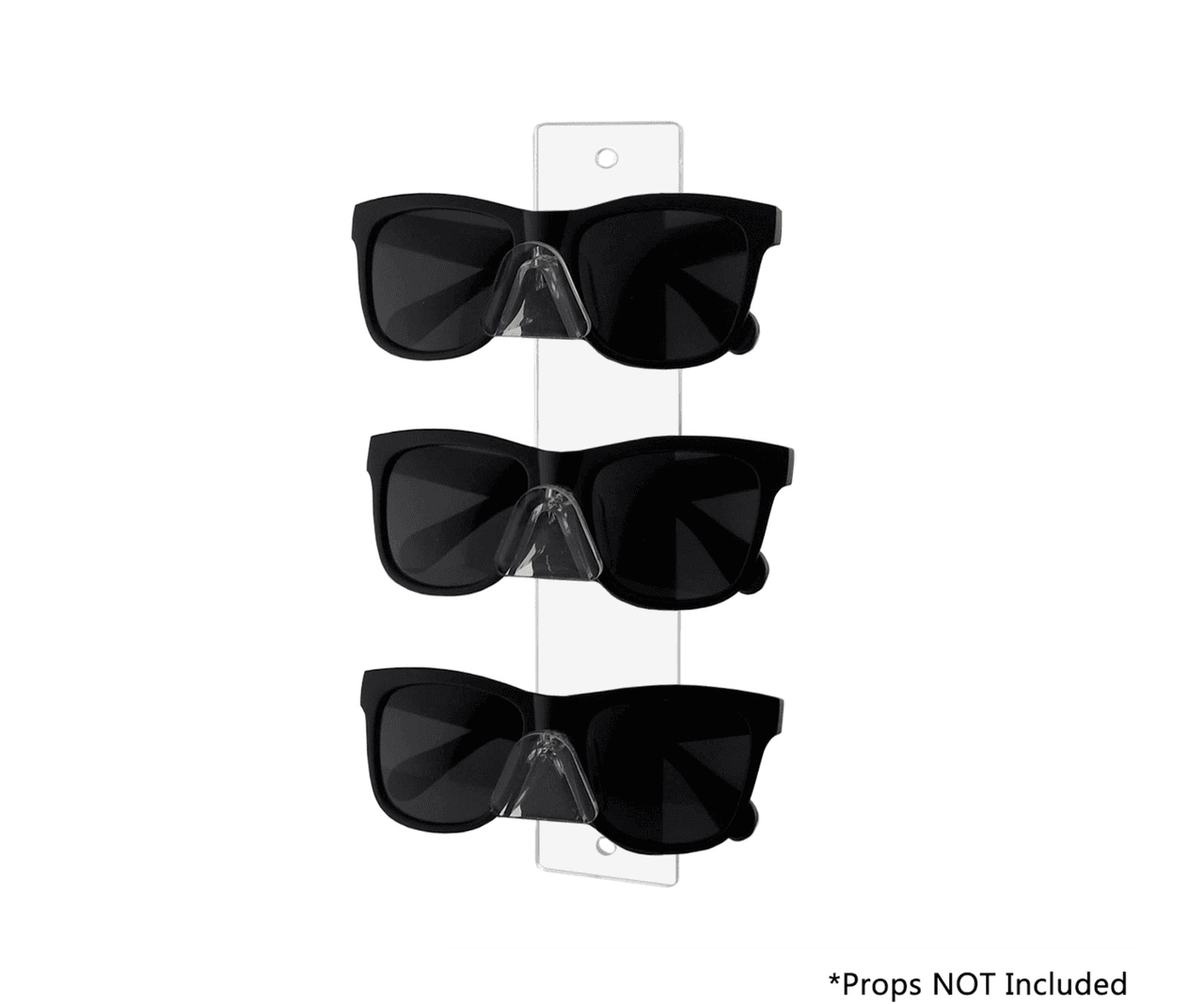 3 Pair Sunglasses Eyeglasses Display Safety Glasses Holder Wall