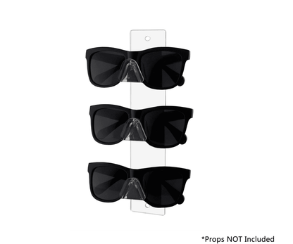 3 Pair Sunglasses Eyeglasses Display Safety Glasses Holder Wall