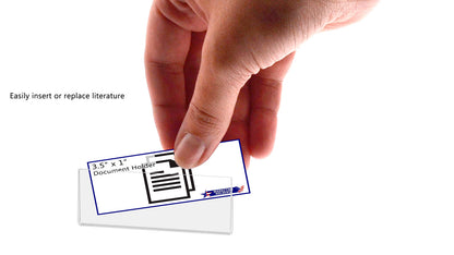 Magnetic 3.5"W x 1"H Sign Holder Metal Mount