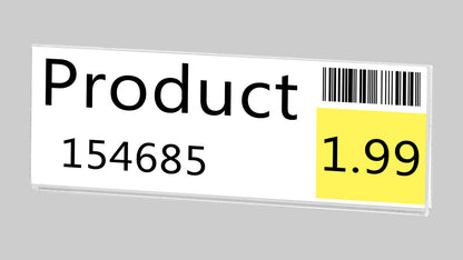 Magnetic 3.5"W x 1"H Sign Holder Metal Mount