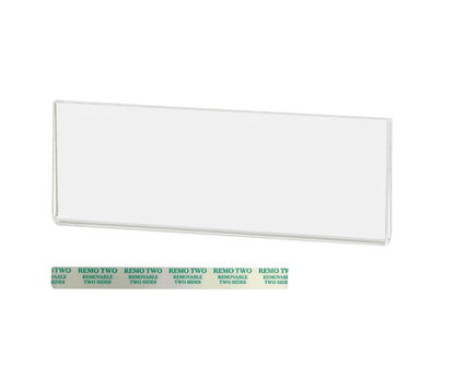 Small Signage Holder Label with adhesive Three and a Half Inches Wide by One Inch High