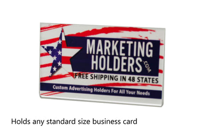 Three and a Half Inches Wide by Two Inches High Business Card Wall Display
