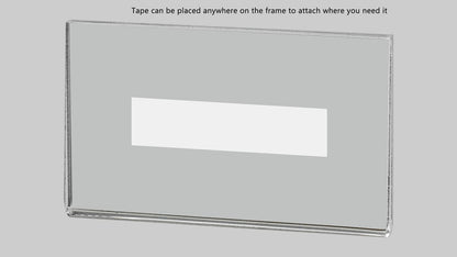 Three and a Half Inches Wide by Two Inches High Business Card Wall Display with adhesive