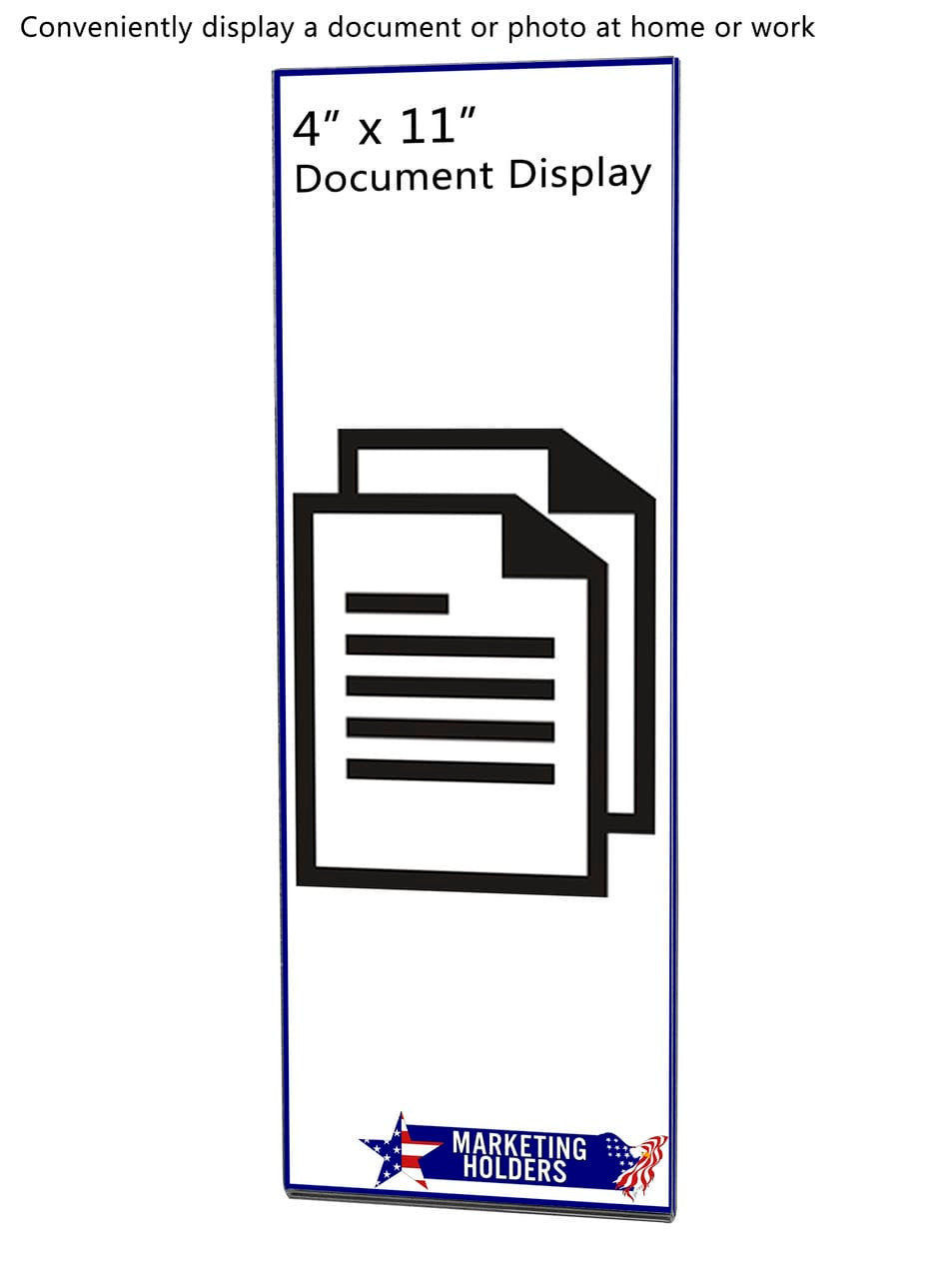 Tall Sign Holder 4"W x 11"H Literature Display Sleeve