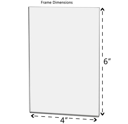 Magnetic 4"W x 6"H Sign Holder Metal Mount