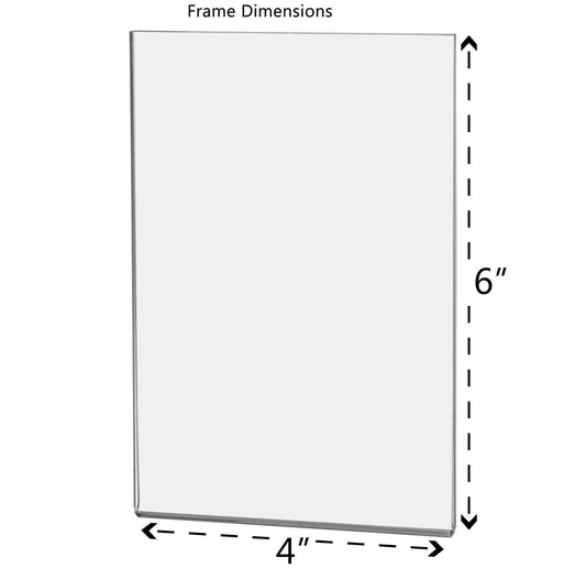 Magnetic 4"W x 6"H Sign Holder Metal Mount
