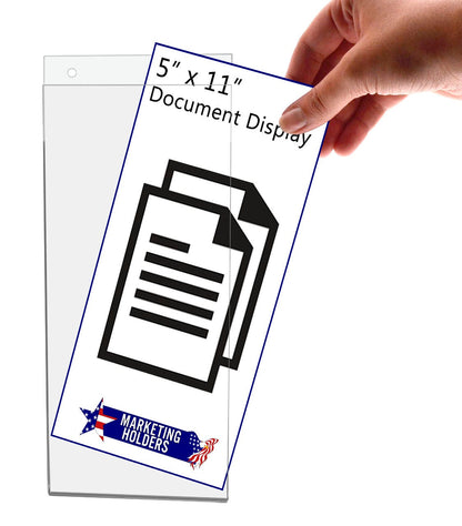 5"W x 11"H Lobby Sign Frame Wall Mount Office Information Display