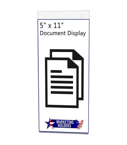 5"W x 11"H Lobby Sign Frame Wall Mount Office Information Display
