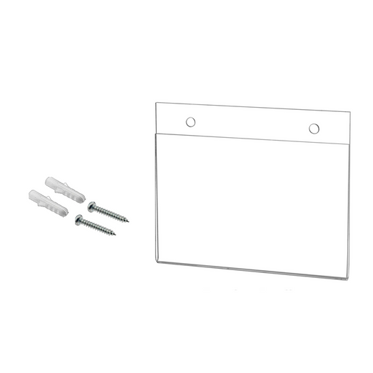 5.5"W x 3.5"H Wall Sign Holder with Hanging Hardware