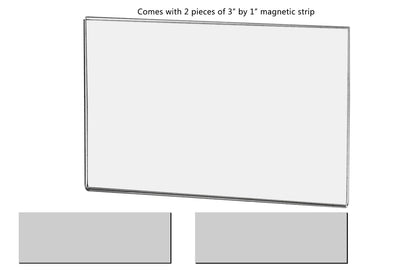 Magnetic 5.5"W x 3.5"H Sign Holder Metal Mount