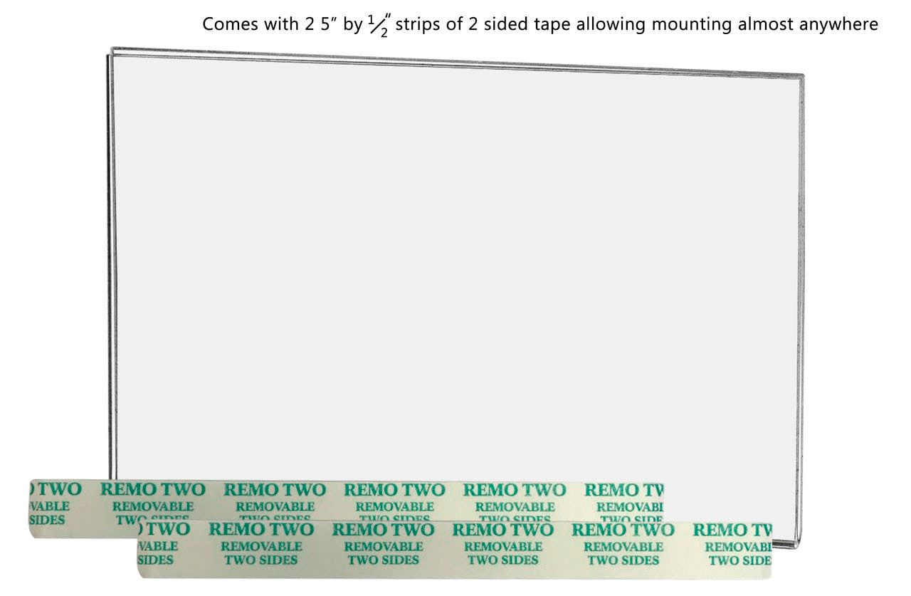 Five and a Half Inches Wide by Three Inches High Sign Holder with accessories