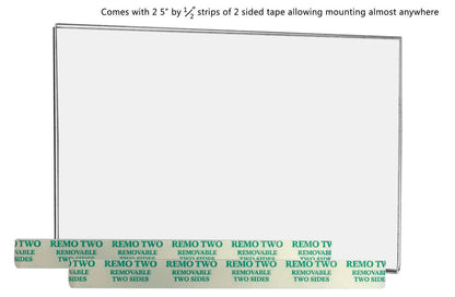 5.5"W x 3.5"H Wall Sign Holder with Double Sided Tape