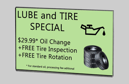 5.5"W x 3.5"H Wall Sign Holder with Double Sided Tape